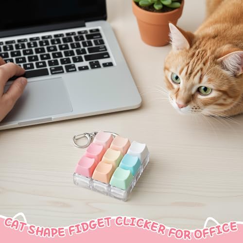 Netholid cat clicker decompression gadget highlighting the high quality ABS plastic construction.