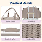 Mommore large capacity maternity bag luggage sleeve feature