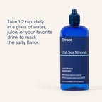 Trace Minerals Utah Sea Minerals dropper and liquid closeup
