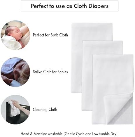 Close up of Ruvanti birdseye cotton diaper material quality