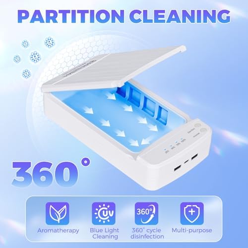 Takiya portable USB nail tool sanitizer open showing interior slots