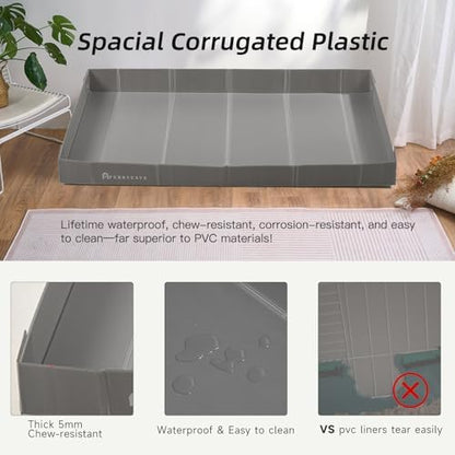 Guinea Pig Cages with Corrugated Liner 10ft CNC Small Animal Playpen Indoor Bunny Rabbit Cage Large Critter Habitat Hedgehog Pet Hutch 55x28x14inch - Image 4