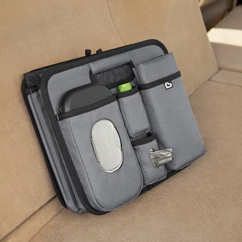 Munchkin Out-n-About Trunk Organizer for SUVs and Cars with Portable Changing Pad and Wet Baby Wipes for Diaper Changes On-the-Go, Collapsible, Grey - Image 7