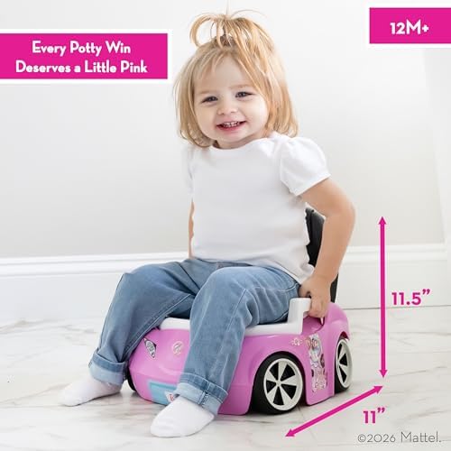 Barbie toddler toilet seat showing the removable ring