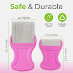 TheNitFairies - Professional Head Lice Comb for Kids/Adults, Unique Comb Design for Effective Head Lice Treatment, Fine Stainless Steel Teeth, Made for All Hair Types (Long, Short, Curly) - Pack of 2 - Image 7