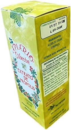 New Green Nutrition Apiario Silvestre Brazilian Green Propolis dropper bottle label detail