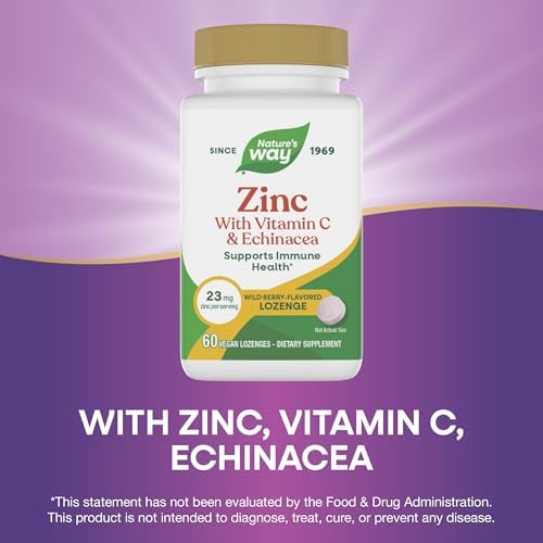 Nature's Way immune defense dissolvable lozenges bottle standing upright.