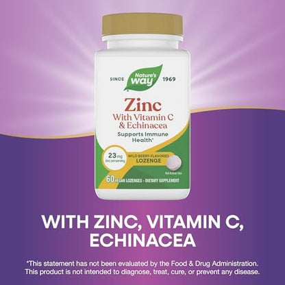Nature's Way immune defense dissolvable lozenges bottle standing upright.