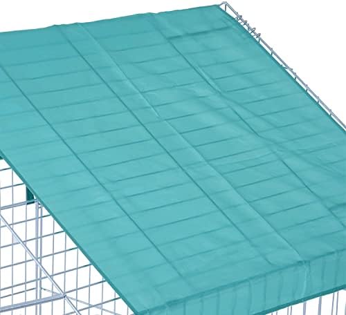 87" x 41" NO Rust Stainless Galvanized Steel Foldable Outdoor Chicken Coop Run Metal Pet Hutch Enclosure Small Animal Playpen Waterproof Cover for Rabbits Chickens - Image 6