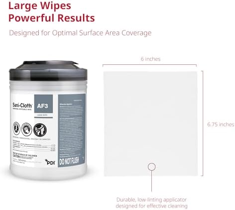 Large canister of 160 Sani-Cloth AF3 disposable wipes for home use