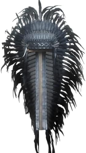 Artisanal handcrafted feather headdress for costume and festival