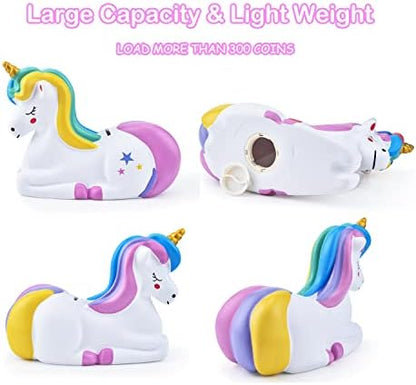 PJDRLLC toddler savings bank bottom view displaying the removable secure plastic twist knob.