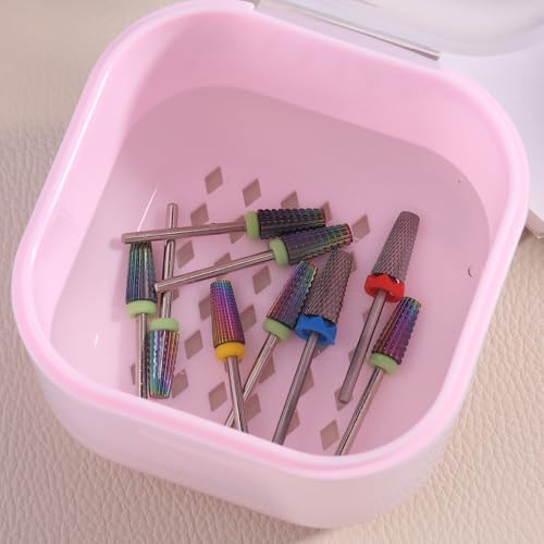 Sutokaka sterilizer box filled with nail drill bits and tools