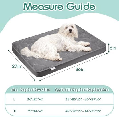 Greatbond dog bed cover elastic band backing for secure fit.