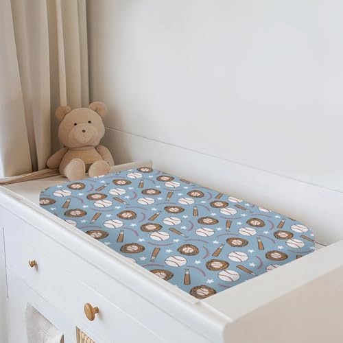 Soft silky polyester fabric texture of baseball print baby sheet
