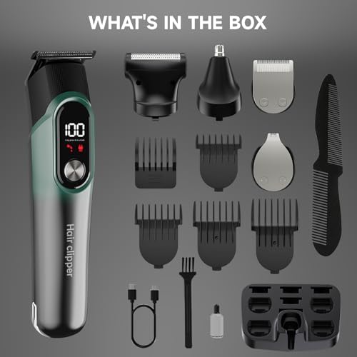 Amvonz shaving kit packaging and USB charging cable components