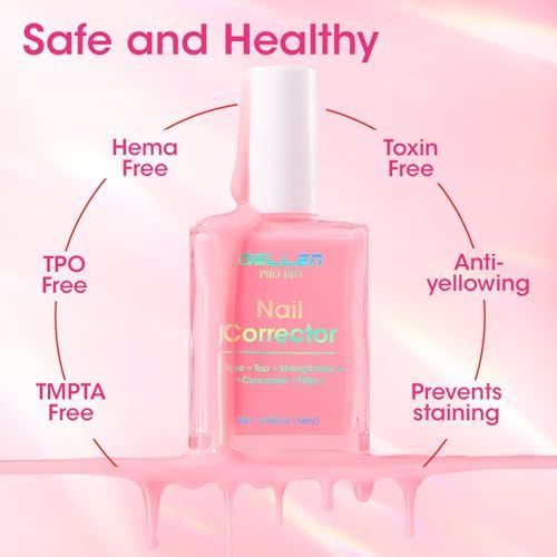 Applying Gellen Pro Bio 5-in-1 corrector on natural nails