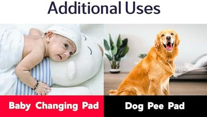 AbsorbEase waterproof underpad on hospital bed