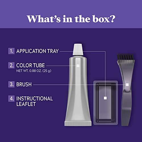 Just For Men no mix beard coloring components displaying the easy five minute application kit