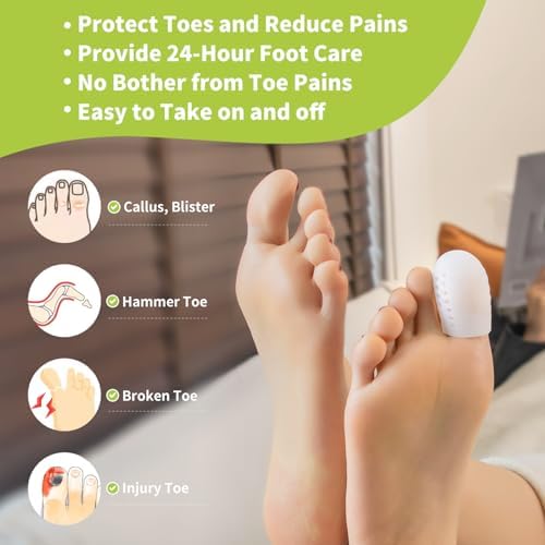 Washable and reusable medical grade silicone toe protectors for blisters