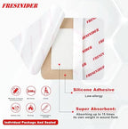 FRESINIDER medical grade silicone border bandage being applied to a clean skin surface