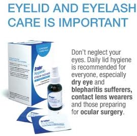 Bruder lid hygiene combo pack for dry eye and blepharitis relief