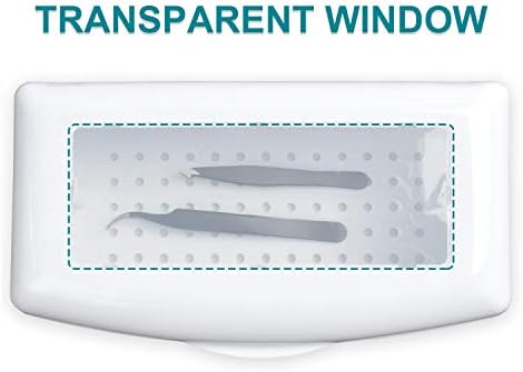 Side profile of Topcomww disinfectant box for esthetician tools