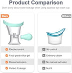 Soft silicone eye wash kit designed for sensitive eye area and makeup removal