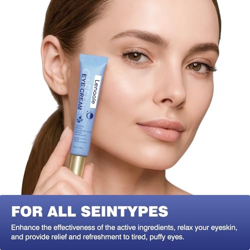 Texture detail of CHHQLZS hydrating eye cream with hyaluronic acid and peptides
