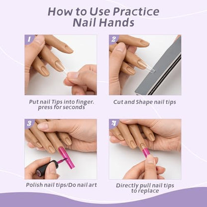 Detailed texture of Adonafy professional nail training model