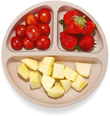 Close up of food-grade silicone texture on PandaEar toddler plate