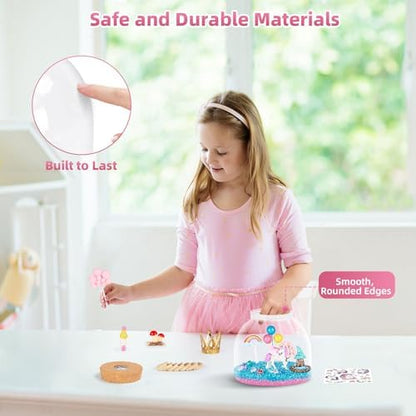 Ednzion unicorn educational STEM science kit packaging highlighting the recommended ages four to eight.