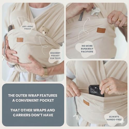 TAB PERFORMANCE premium baby carrier sling supporting a newborn in inward hug position