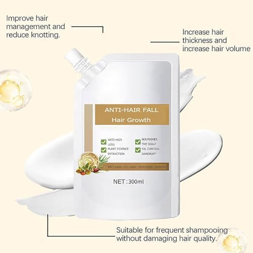 Remimpi scalp nourishment shampoo bottle side profile showing dimensions