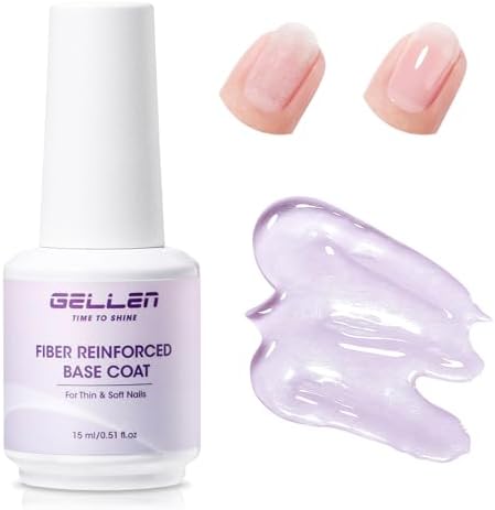 Close up of Gellen fiber glass nail strengthener bottle