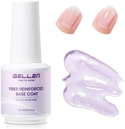 Close up of Gellen fiber glass nail strengthener bottle