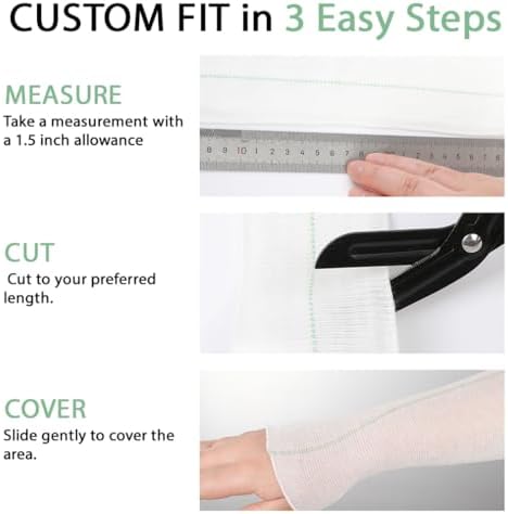 Close up of the breathable cotton texture of the XYYLLL support bandage.