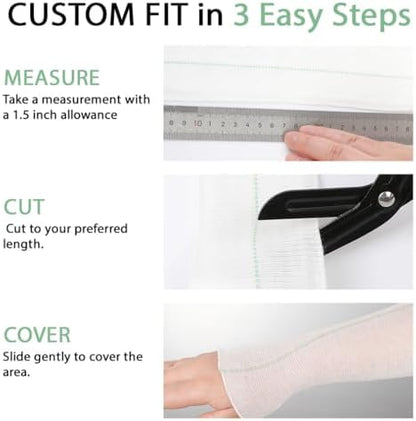 Close up of the breathable cotton texture of the XYYLLL support bandage.