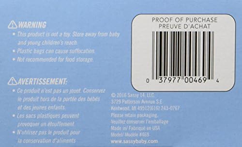 Sassy Baby Disposable Diaper Sacks tie close handles