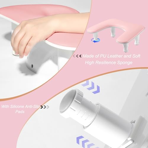Ibubu manicure hand stand showing clearance for nail lamp