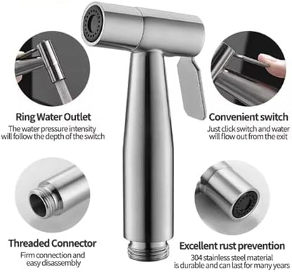 Gaslike bidet sprayer showing trigger-operated high-pressure nozzle
