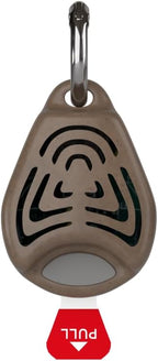 Tickless EcoPet brown repellent device attached to dog collar