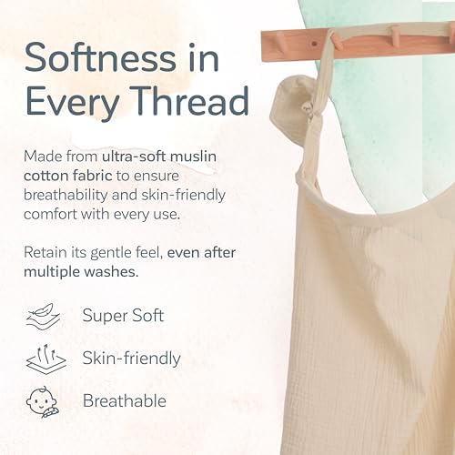 Kiddycare nursing cover showing the rigid neckline feature