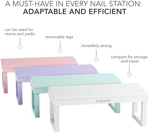 Kiara Sky pink arm rest showing removable leg construction