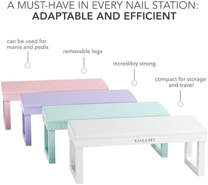 Kiara Sky pink arm rest showing removable leg construction