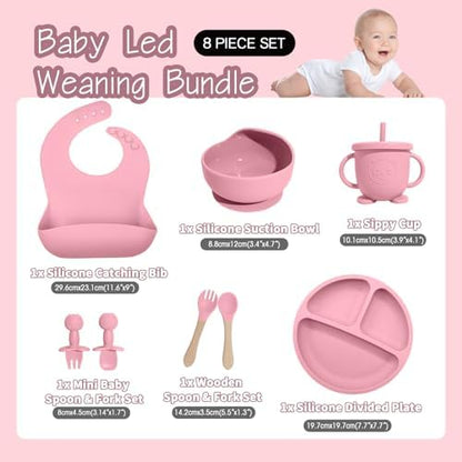 Catvegue silicone suction bowl and divided plate set