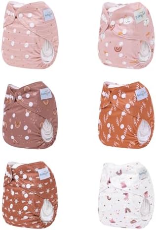 Babygoal cloth diaper front tummy panel detail for enhanced leak protection