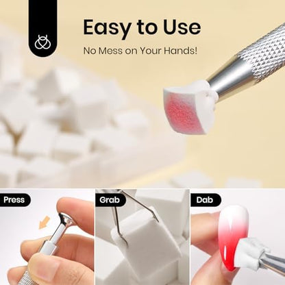 Beetles high density nail sponges for professional salon use