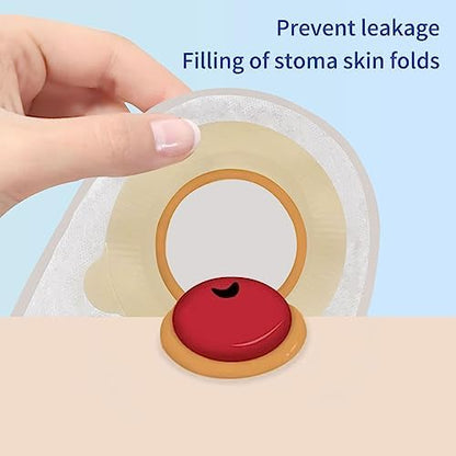 Close up of two ounce stoma care supply paste for secure pouch adhesion
