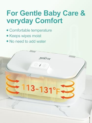 Close up of the Kostte wipe warmer on/off switch and power connection
